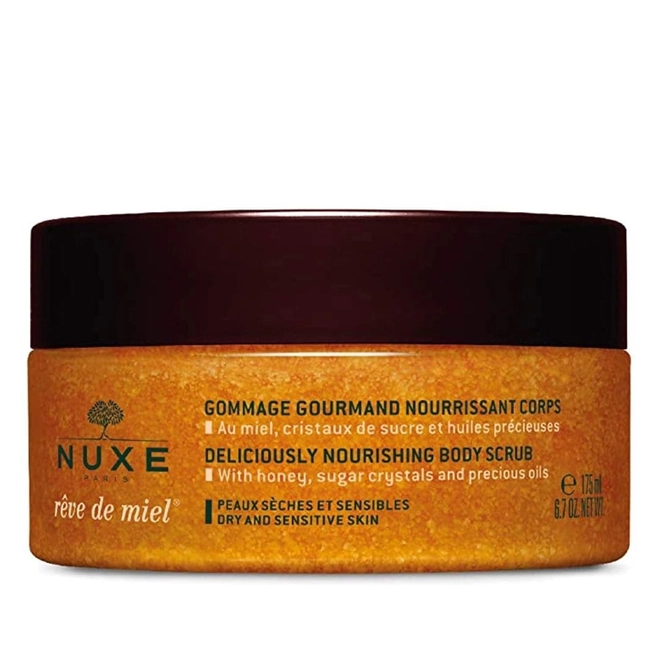 esfoliante corporal nitritivo  nuxe rêve de miel nourishing