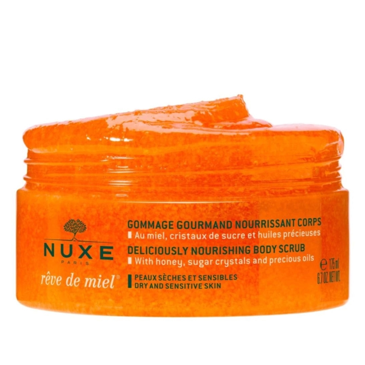 esfoliante corporal nitritivo  nuxe rêve de miel nourishing 175 ml 2