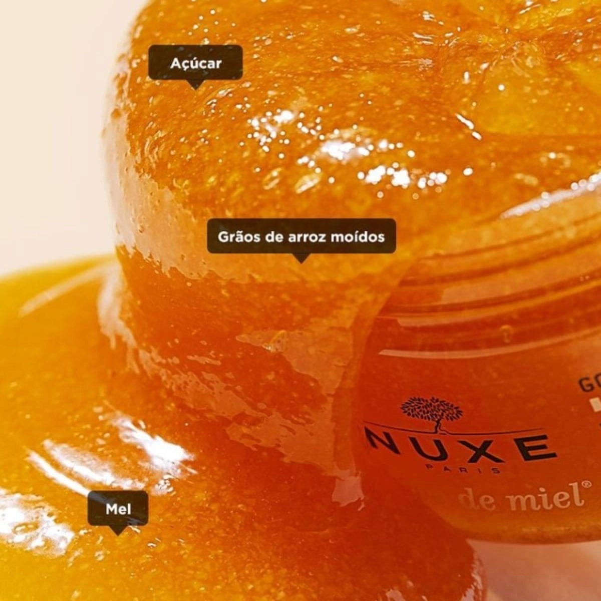 esfoliante corporal nitritivo  nuxe rêve de miel nourishing 175 ml 5
