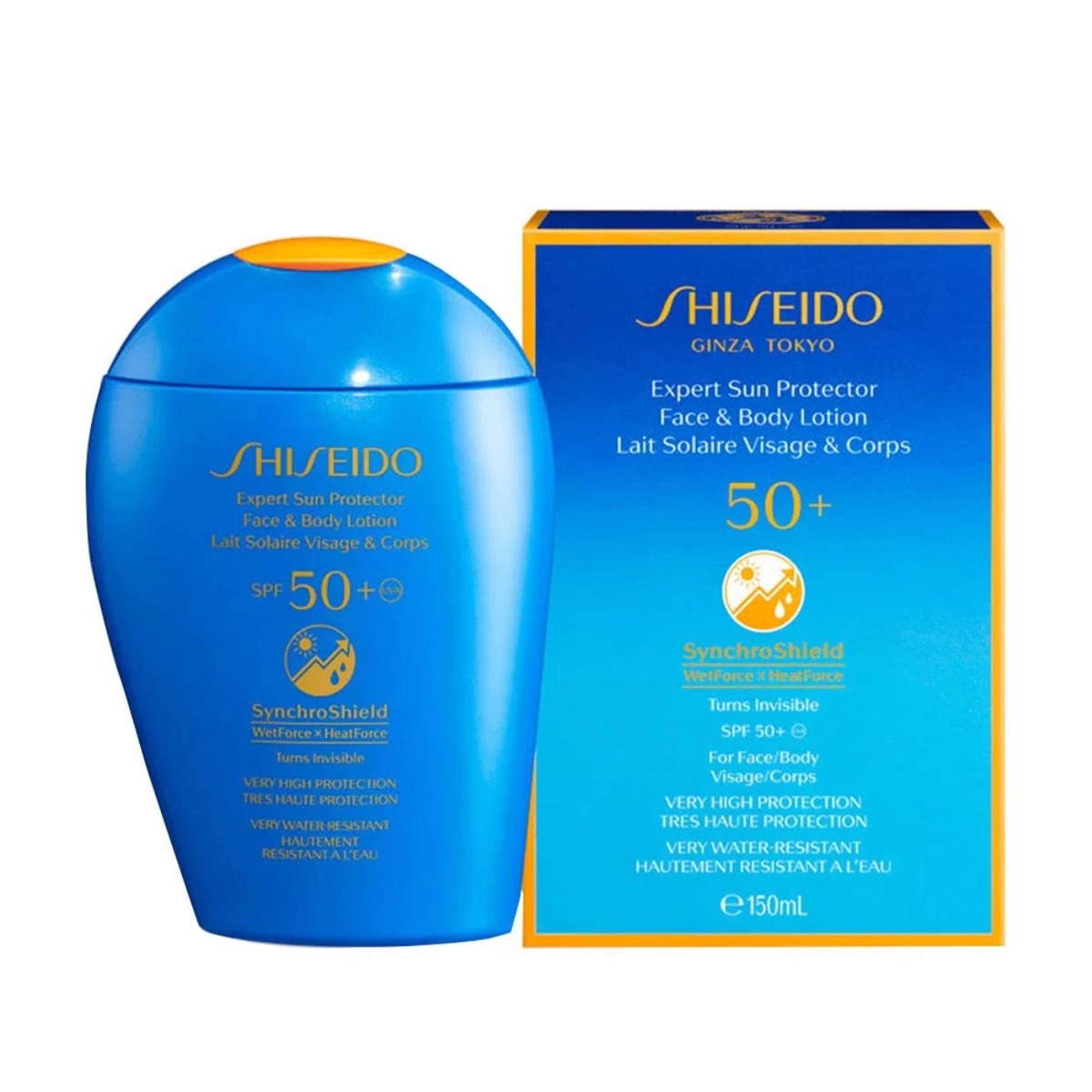 protetor solar facial e corporal shiseido spf 50 150 ml 1