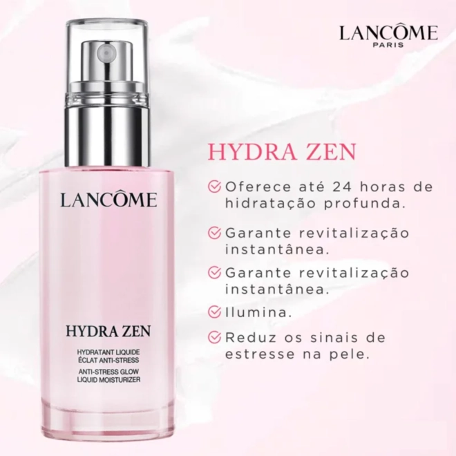 fluido facial lancome hydra zen eclat anti stress glow