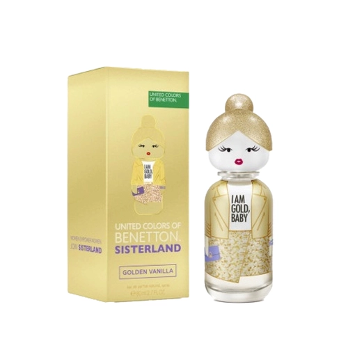 perfume benetton sisterland golden vanilla feminino eau de toilette