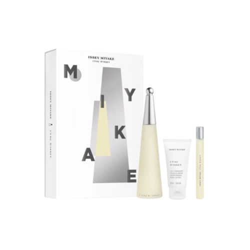 kit issey miyake leau dissey feminino eau de toilette 100 ml + body lotion 50 ml + travel size 10 ml