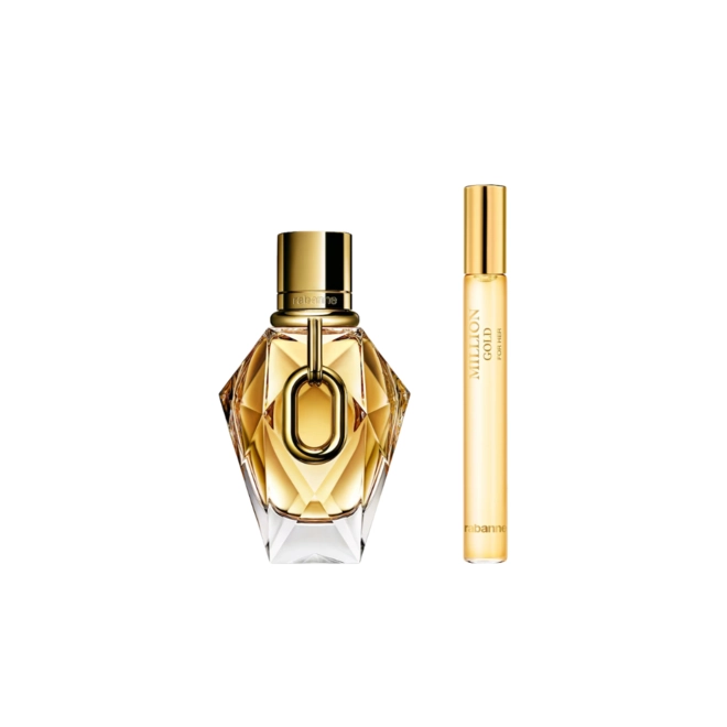 kit paco rabanne million gold feminino eau de parfum 50ml + travel size 10ml