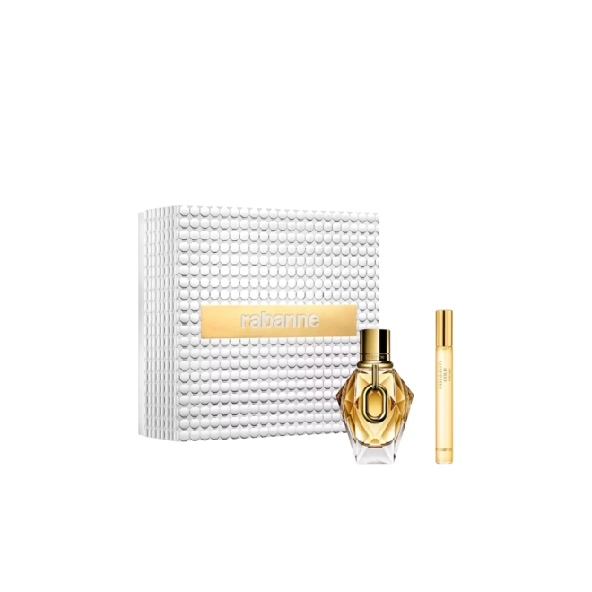 kit paco rabanne million gold feminino eau de parfum 50ml + travel size 10ml