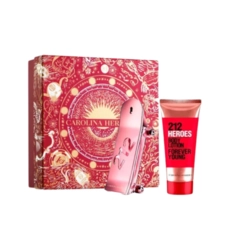 kit carolina herrera 212 heroes for her feminino eau de parfum 80 ml + loçao corporal 100 ml