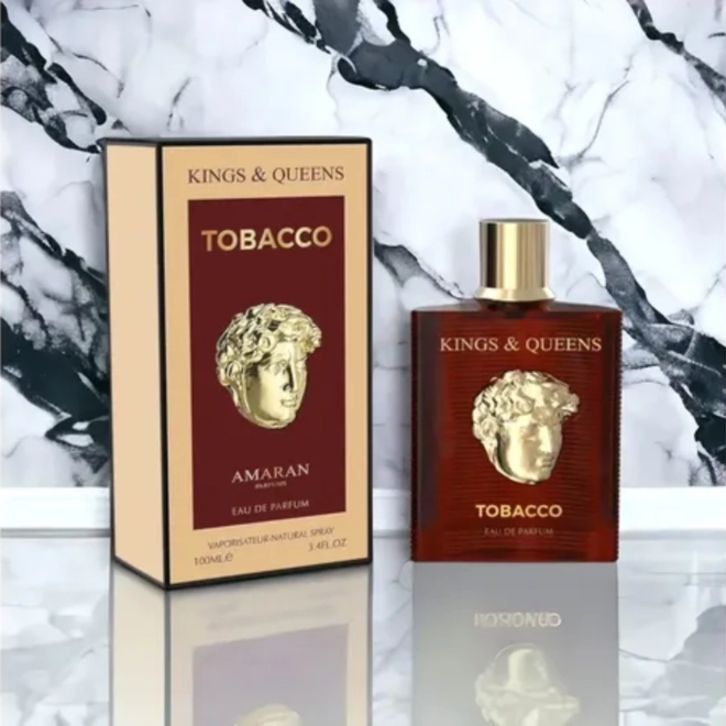 perfume amaran kings & queens tobacco masculino eau de parfum