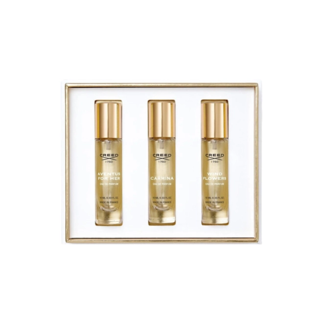 kit creed best sellection feminino (avh,wfs,ca) travel size 3 x 10 ml