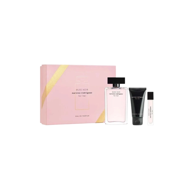 kit narciso rodriguez for her pure musc feminino eau de parfum 100 ml + body lotion 50 ml + mini 10