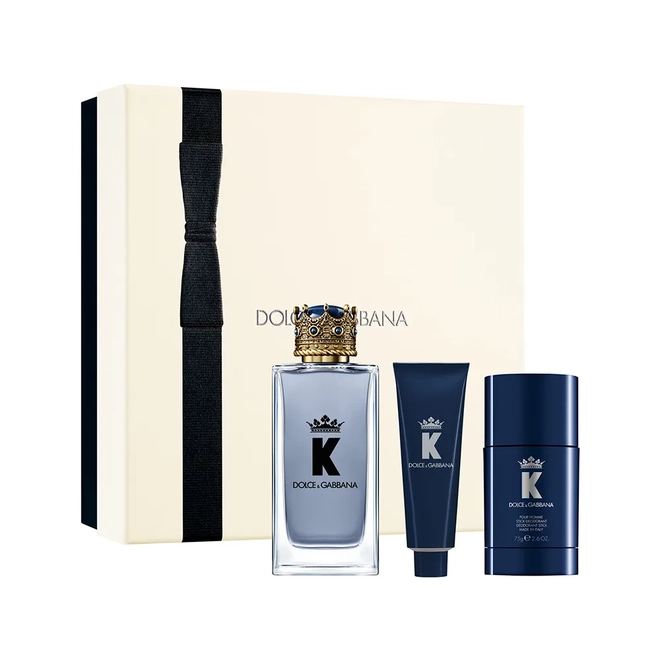 kit dolce&gabbana k masculino eau de toilette 100 ml + gel de banho 50ml + desodorante 75g