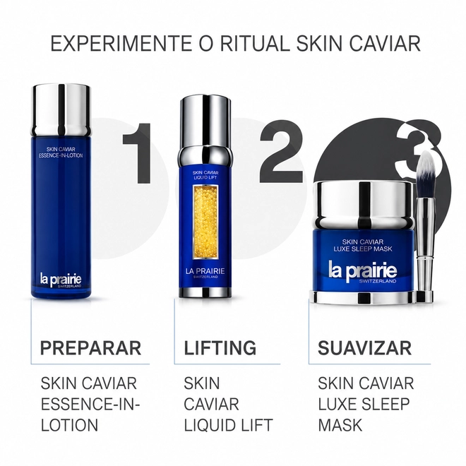 mascara facial noturna la prairie skin caviar luxe sleep mask