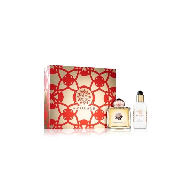 kit amouage dia woman feminino eau de parfum 100 ml + body lotion 100 ml