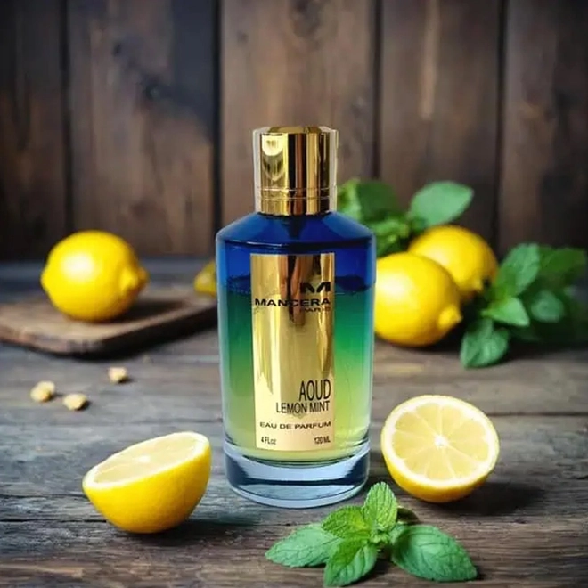 perfume mancera aoud lemon  mint compartilhado eau de parfum