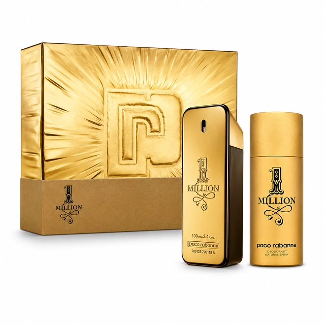 kit paco rabanne one million masculino eau de toilette 100 ml + desodorante 150 ml