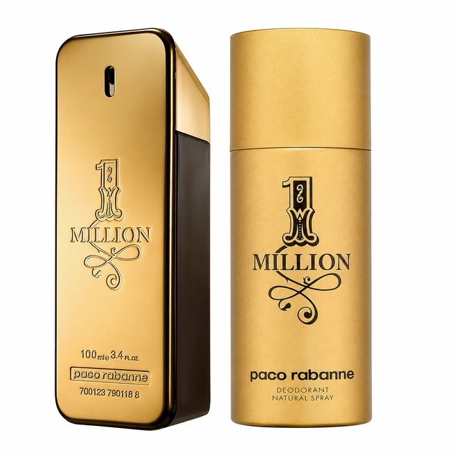 kit paco rabanne one million masculino eau de toilette 100 ml + desodorante 150 ml