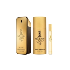 kit paco rabanne one million masculino eau de toilette 100 ml + desodorante 150 ml + travel size 10