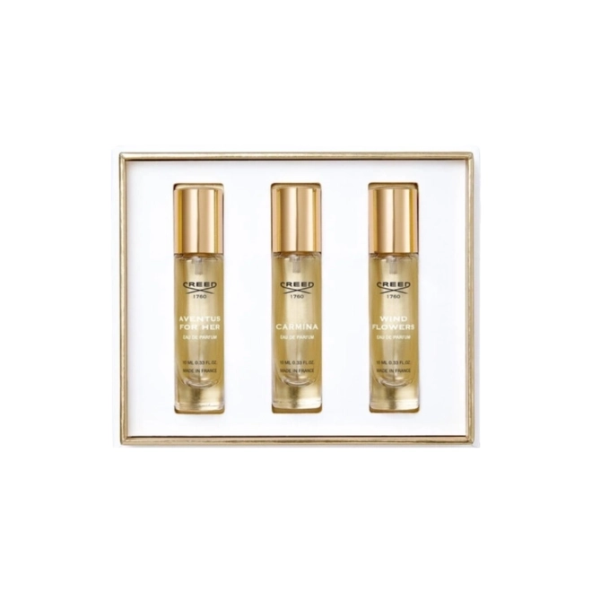 kit creed best sellection feminino (avh,wfs,ca) travel size 3 x 10 ml