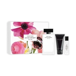 kit narciso rodriguez for her pure musc feminino eau de parfum 100 ml + body lotion 50 ml + mini 10