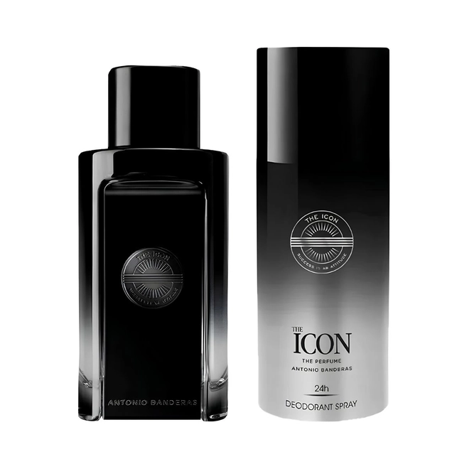 kit antonio banderas the icon masculino eau de parfum 100 ml + desodorante 150 ml