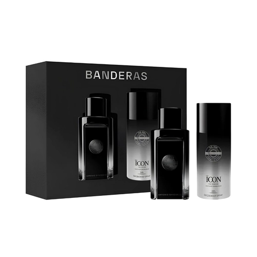 kit antonio banderas the icon masculino eau de parfum 100 ml + desodorante 150 ml