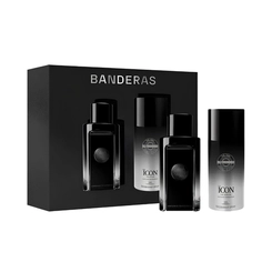 kit antonio banderas the icon masculino eau de parfum 100 ml + desodorante 150 ml