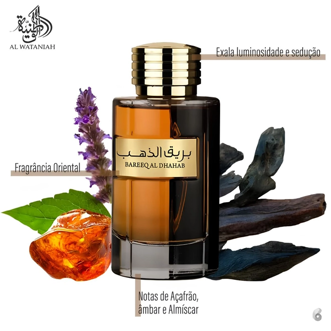 perfume al wataniah bareeq al dhahab masculino eau de parfum