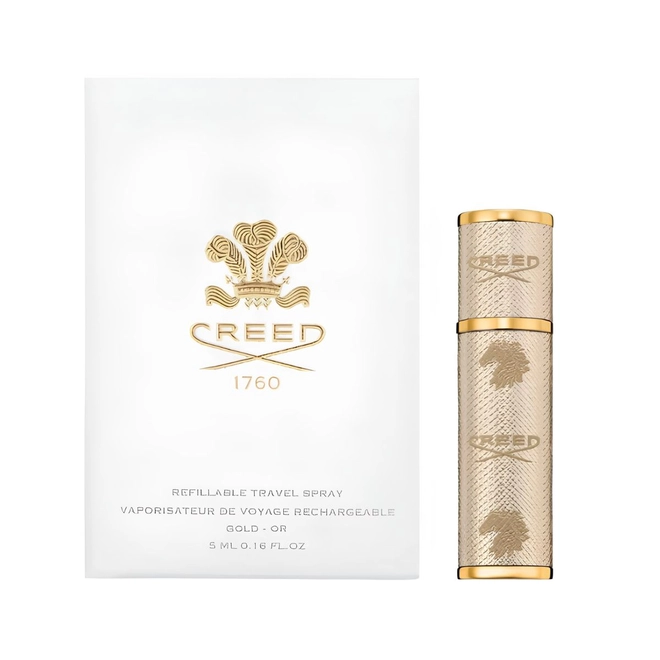 porta perfume creed gold travel size