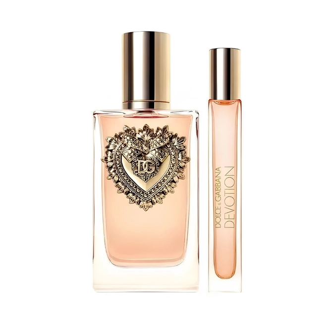 kit dolce&gabbana devotion feminino eau de parfum 100 ml + travel  10 ml new