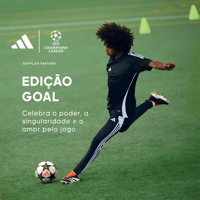 kit adidas uefa champions league goal eau de toilette 100 ml + gel de banho 250 ml