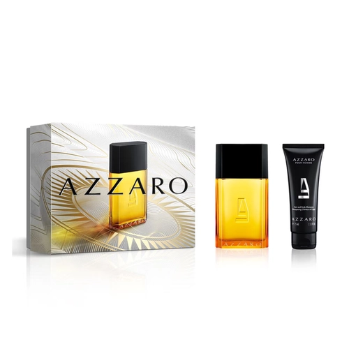 kit azzaro pour homme masculino eau de toilette 100 ml + gel de banho 75 ml