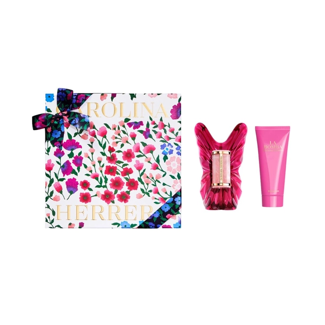 kit carolina herrera la bomba feminino eau de parfum 80 ml + body lotion + travel size 10 ml