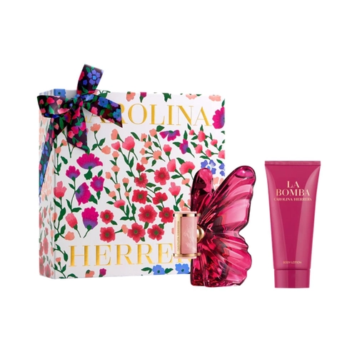 kit carolina herrera la bomba feminino eau de parfum 80 ml + body lotion + travel size 10 ml