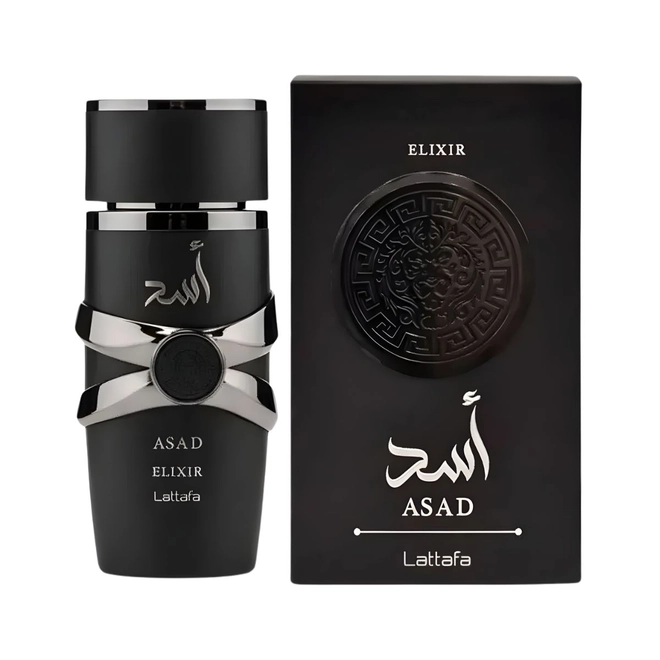 perfume lattafa asad elixir masculino eau de parfum