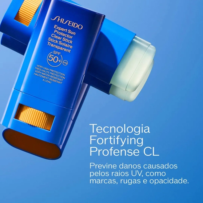 protetor solar bastao shiseido fps 50