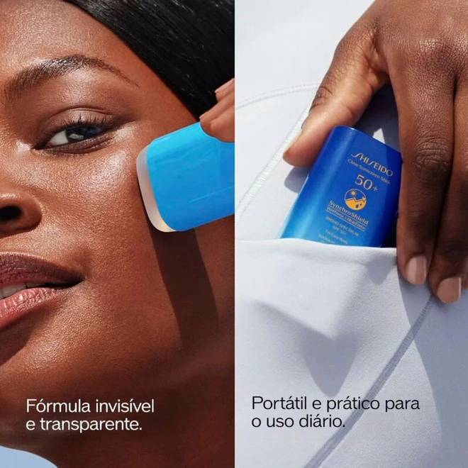 protetor solar bastao shiseido fps 50