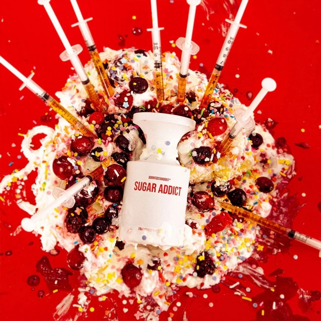 perfume borntostandout sugar addict compartilhado eau de parfum