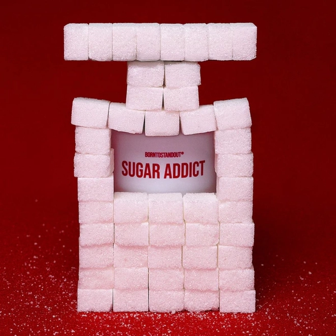 perfume borntostandout sugar addict compartilhado eau de parfum