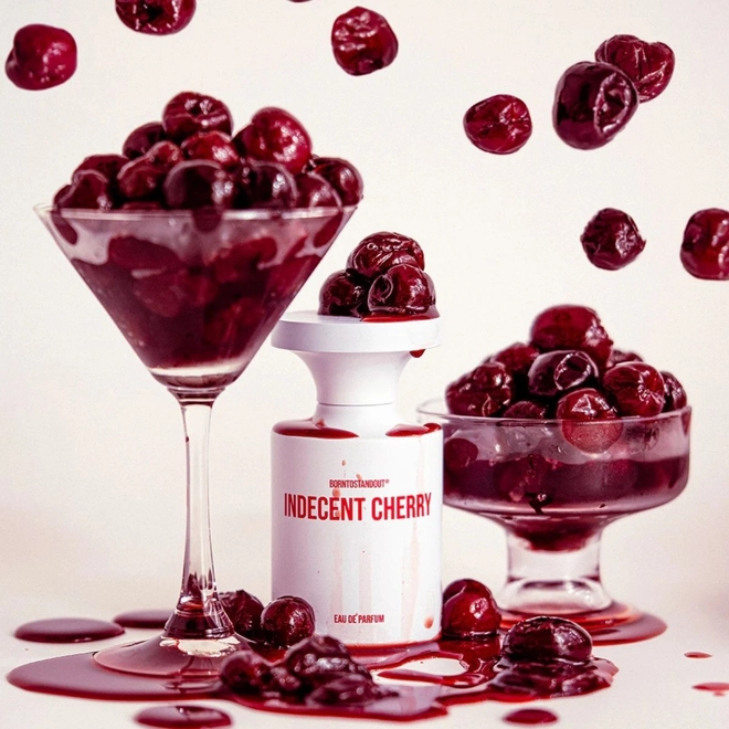 perfume borntostandout indecent cherry compartilhado eau de parfum