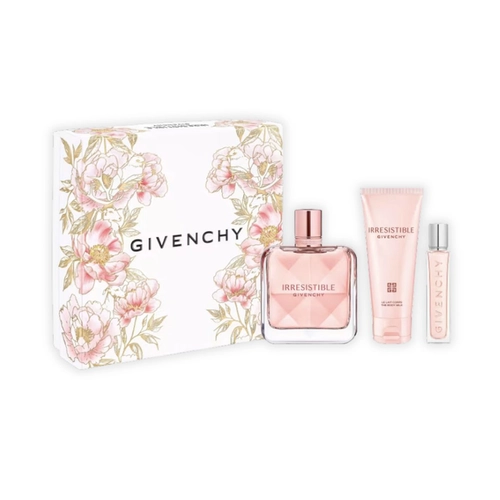 kit givenchy irresistible feminino eau de parfum 80 ml + creme corpo 75 ml + mini 12,5 ml