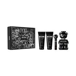kit moschino toy boy masculino eau de parfum 100 ml + gel de banho 100 ml + pos barba 100 ml +  mini