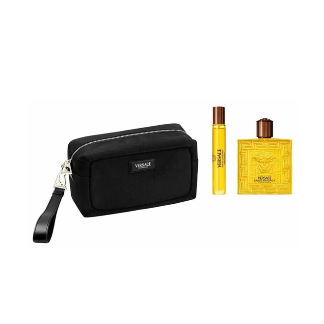 kit versace eros energy masculino eau de parfum 100 ml + mini 10 ml + necessaire