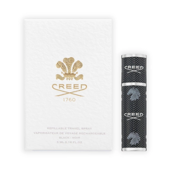 porta perfume creed preto travel size