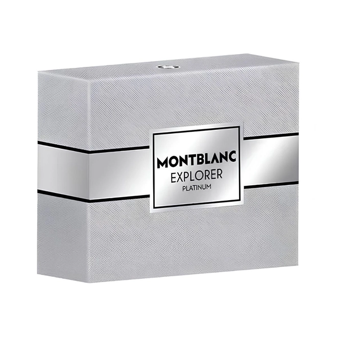 kit mont blanc explorer platinum masculino eau de parfum 100 ml + gel banho 100 g + mini 7,5 ml