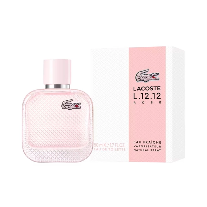 perfume lacoste l.12.12 rose eau fraiche feminino eau de toilette