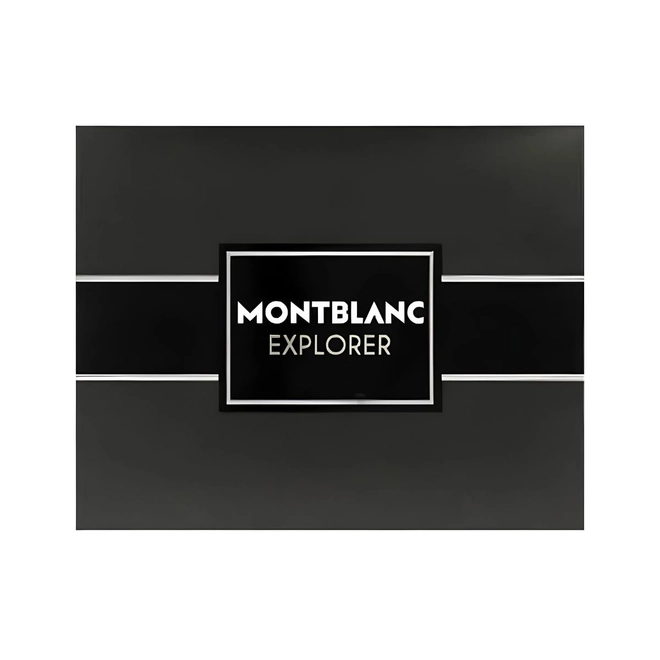 kit mont blanc explorer masculino eau de parfum 100 ml + gel banho 100 g + mini 7,5 ml