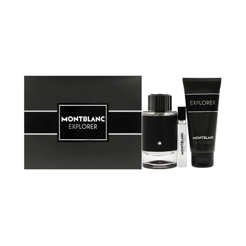 kit mont blanc explorer masculino eau de parfum 100 ml + gel banho 100 g + mini 7,5 ml