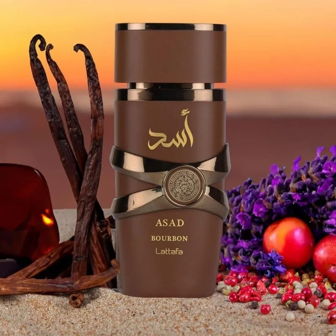 perfume lattafa asad bourbon masculino eau de parfum