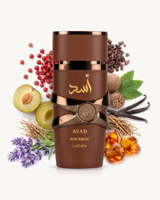 perfume lattafa asad bourbon masculino eau de parfum