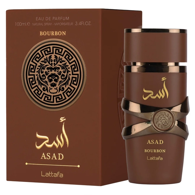 perfume lattafa asad bourbon masculino eau de parfum