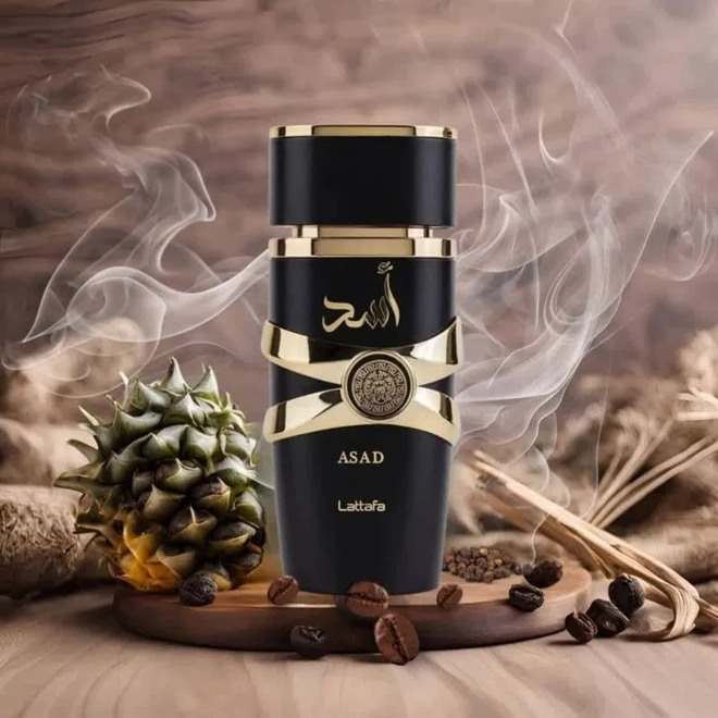 perfume lattafa asad masculino eau de parfum